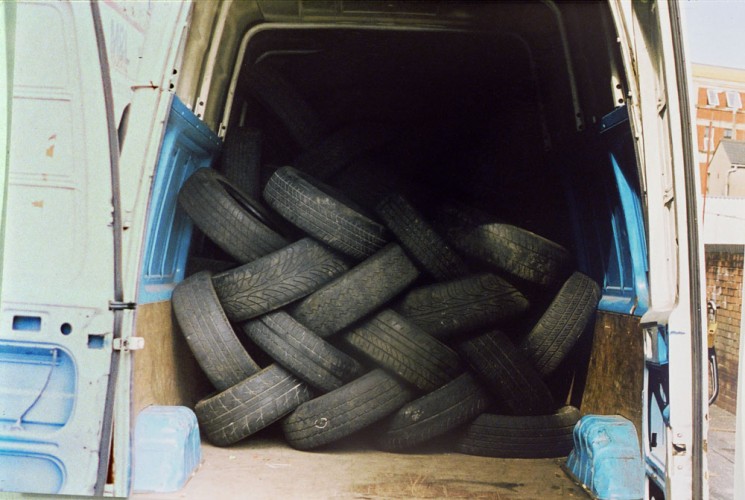‘Tires’ (Cardiff), 2003, digital photograph mounted on aluminium, 23 x 30.8