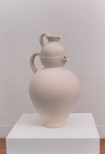 ‘Round Words’, 1988-89, clay, wood, paint, 38 x 20.3 x 20.3cm