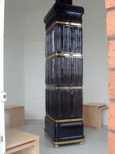 ‘Warm (green) and ‘Benchmark (seating), 1999, Maple, installation at Station, Bristol, 2001-02