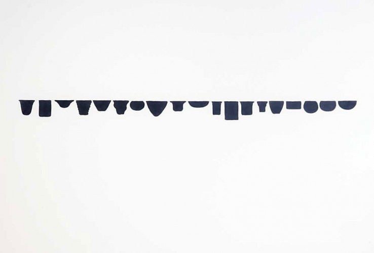 Untitled (Cup and Mug interiors), 1997, concentrated watercolour on Fabriano paper, 33 x 48cm, Collection and photo Henry Moore Institute, Leeds