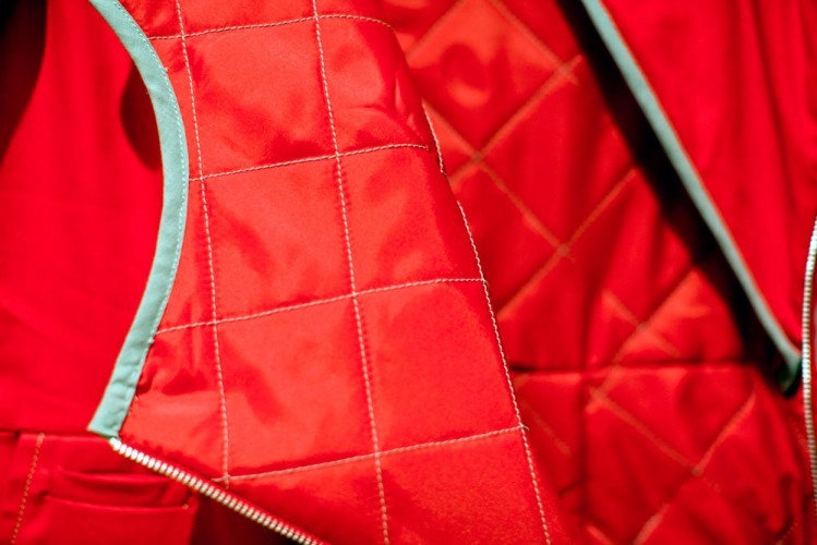 ‘Workwear’ Prototypes, fabric, button, 2011, installation at Bay Art Gallery, Cardiff, 2011