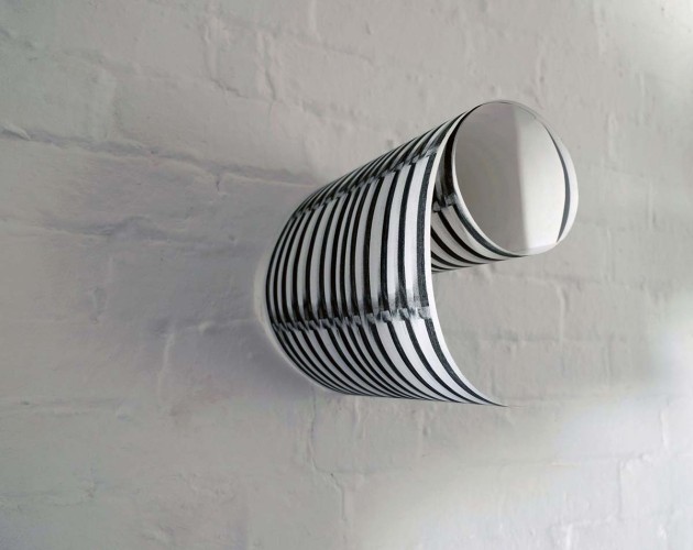 ‘Drawing (rolled)’ 2014 Charcoal on Fabriano paper 28cm x 18cm x 30.48cm