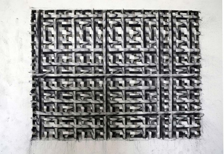 ‘Drawing’ 2015-2016 Charcoal on Fabriano paper H33cm x 48cm